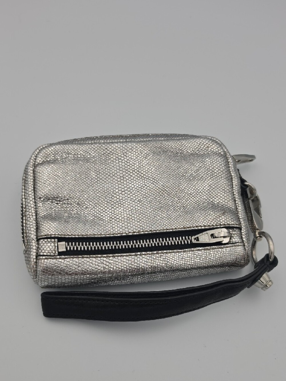 Alexander Wang Metallic Silver Small Wristlet Clutch W/ Silver Hardware (EUC)🩶 - Picture 15 of 15